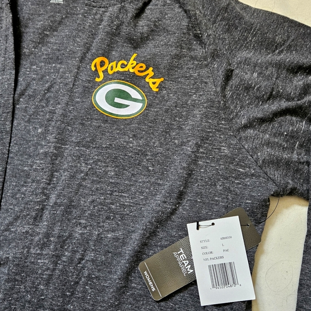 NWT! Green Bay Packers G-III 4Her by Carl Banks Chalk Talk Hoodie Cardigan Large - Picture 7 of 11